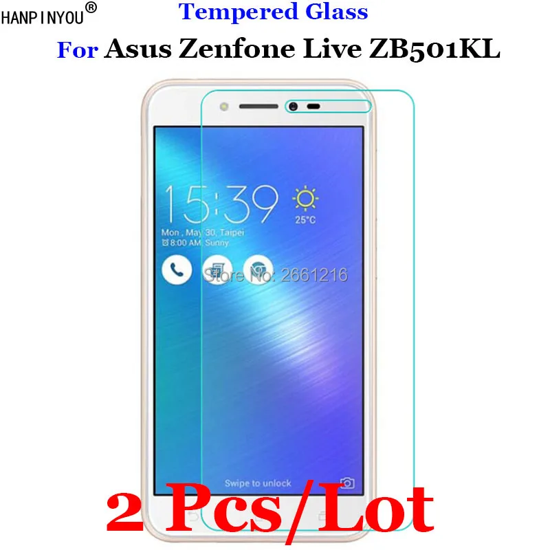 2 шт./лот для Asus Live ZB501KL закаленное стекло 9H 2.5D Премиум Защитная пленка экрана Zenfone