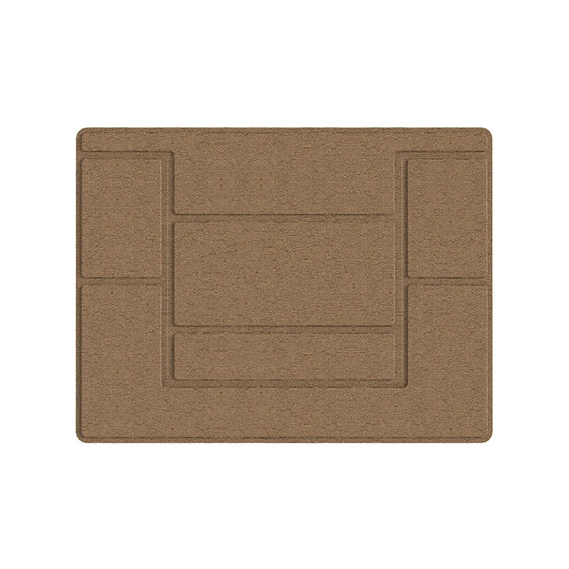 Khaki Fold Portable Laptop Stand View Angle/Height Adjustable Pad Adhesive Bracket Invisible Magnetic Holder for Ipad Macbook Notebook - Color: Khaki