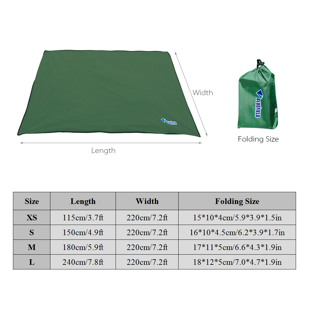 BLUEFILED Waterproof Beach Mat Outdoor Blanket Portable Picnic Multifunctional Camping Baby Climb Ground Mattress | Спорт и