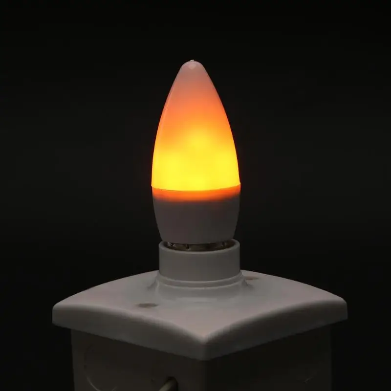 39 SMD 2835 Светодиодный светильник E14 3W эффект пламени эмуляция мерцающие лампы лампа
