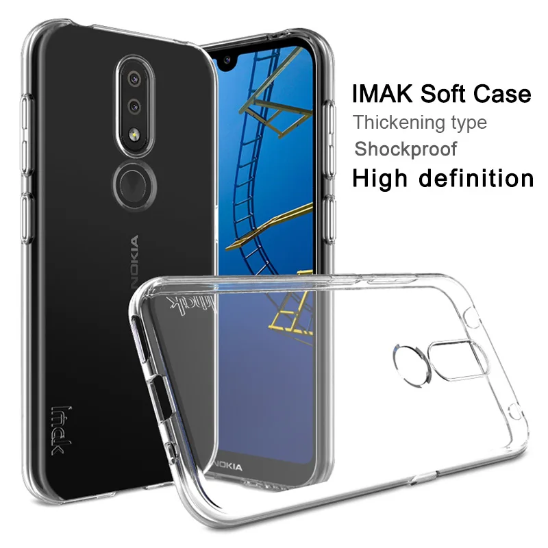 Чехол IMAK Для Nokia 4 2 высококачественный чехол из ТПУ для мягкий задняя крышка |