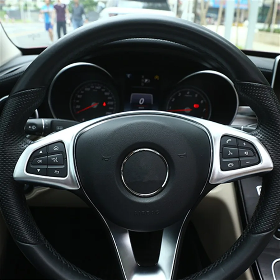 YAQUICKA Новый ABS Автомобильный руль украшение рамка отделка наклейка авто-Стайлинг