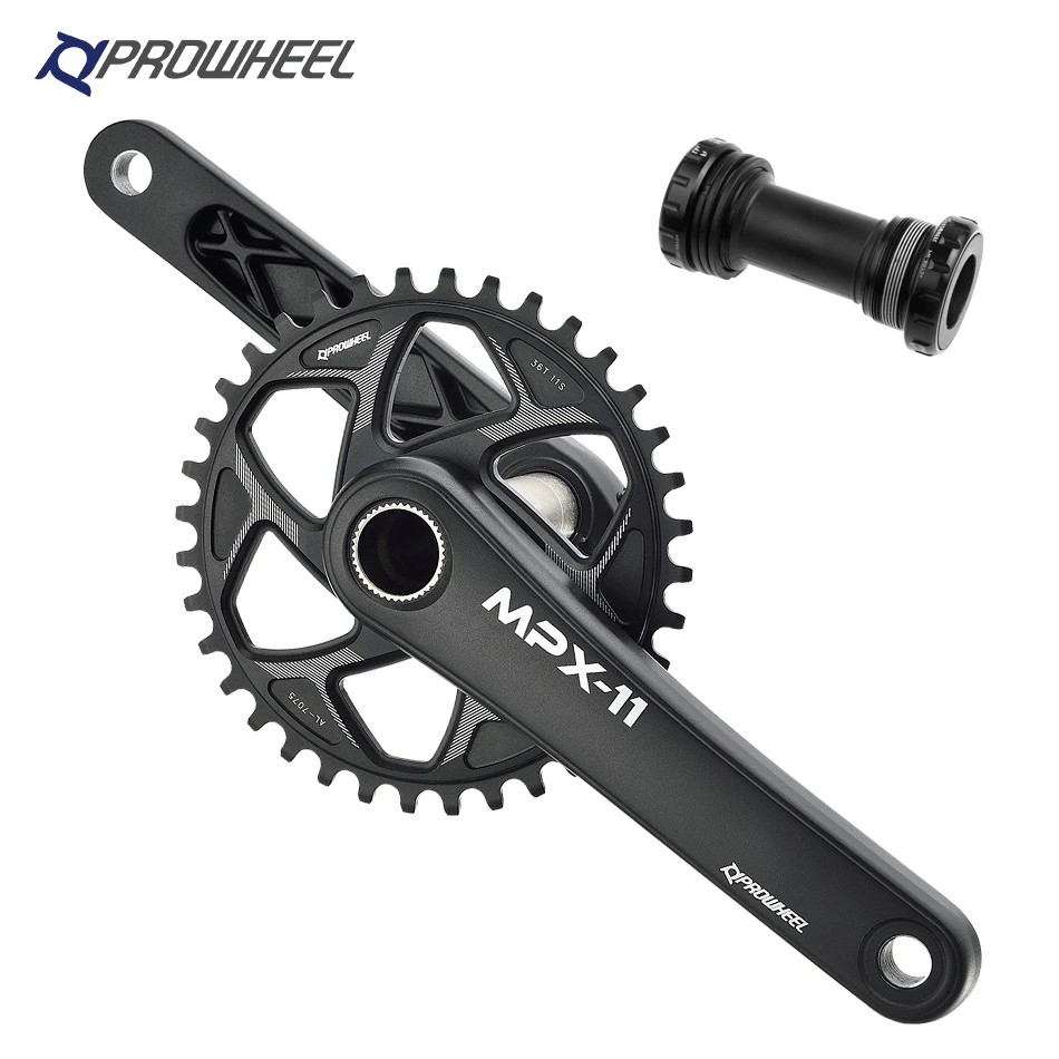 PROWHEEL 9/10/11 скоростной Кривошип набор звездочек BB Нижний Кронштейн 170 мм 36T GXP Полый