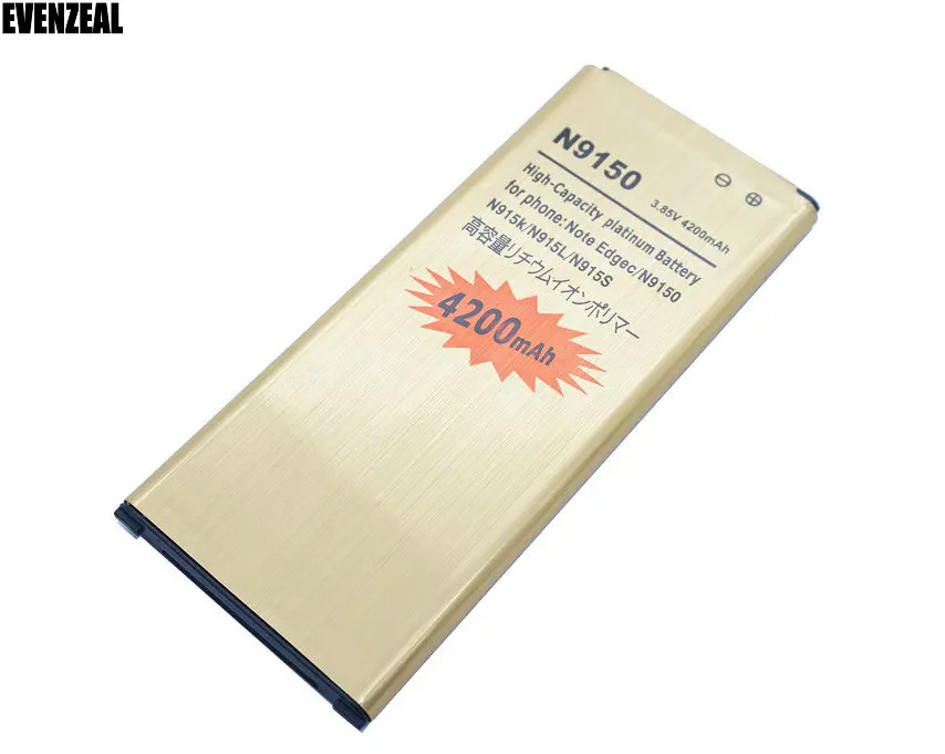EVENZEAL 1x Высокая емкость Золотая аккумуляторная батарея для Samsung Galaxy Note Edge N915 N9150