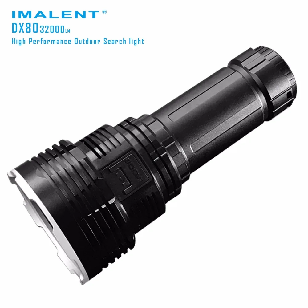 Фонарик IMALENT DX80 High Lumen 8 * CREE XHP70 max 32000 люмен перезаряжаемый дальность луча 806 метров