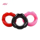 Сексуальный костюм для женщин, аксессуары для игр, рот, кляп для рта, тип для пар, ажурный красный рот, кляп, секс-пробка, косплей для взрослых