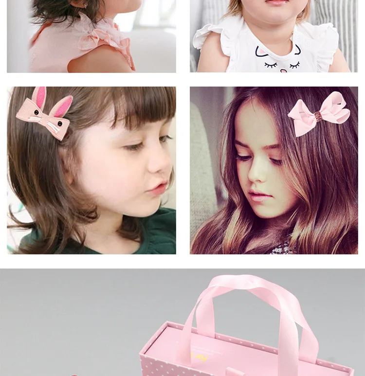 7 типов детских заколок для волос, милый бант, Детские аксессуары для волос, заколки для волос принцессы, заколки для волос ручной работы