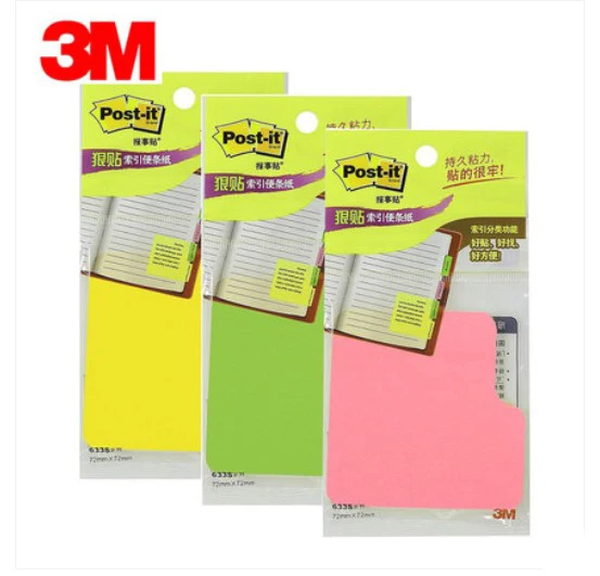 6 подушечек/Лот, 45 листов в блокноте, post it sticky notes postit sticky note paper, блокнот для заметок, цена образца 3 м, postit 633S