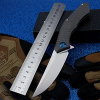 2021 new top fashion d2 steel outdoor self defense tactical folding knife high hardness camping survival hunting fruit knives