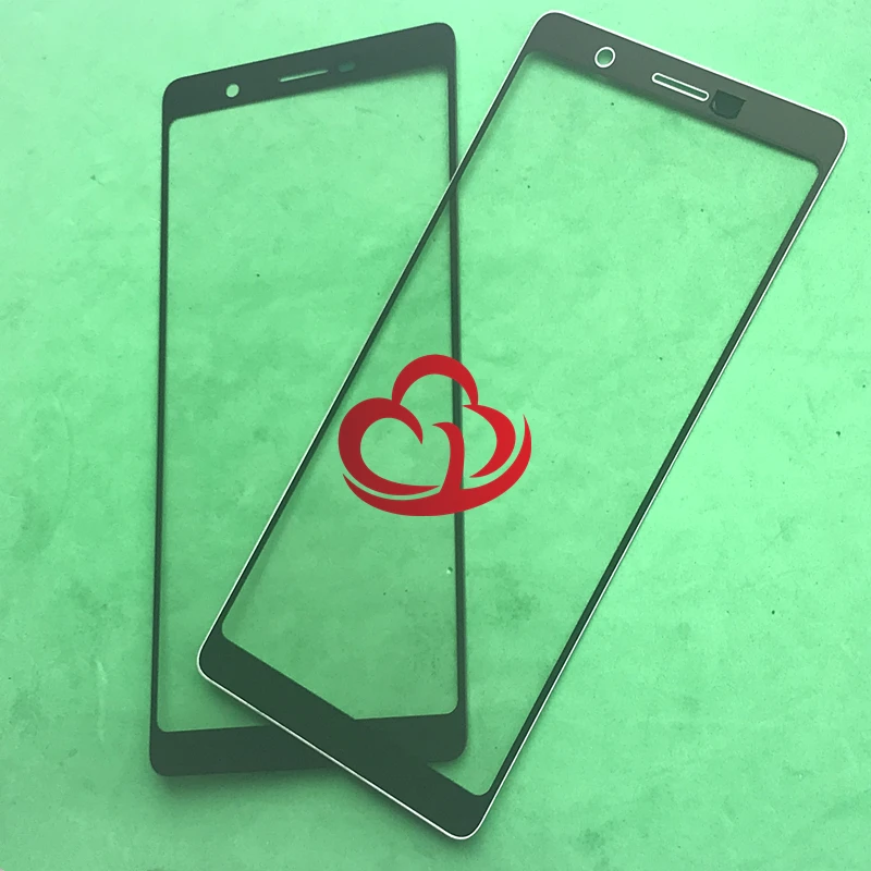 Замена переднего сенсорного ЖК-экрана стекла внешнего объектива для Nokia 7 Plus E7