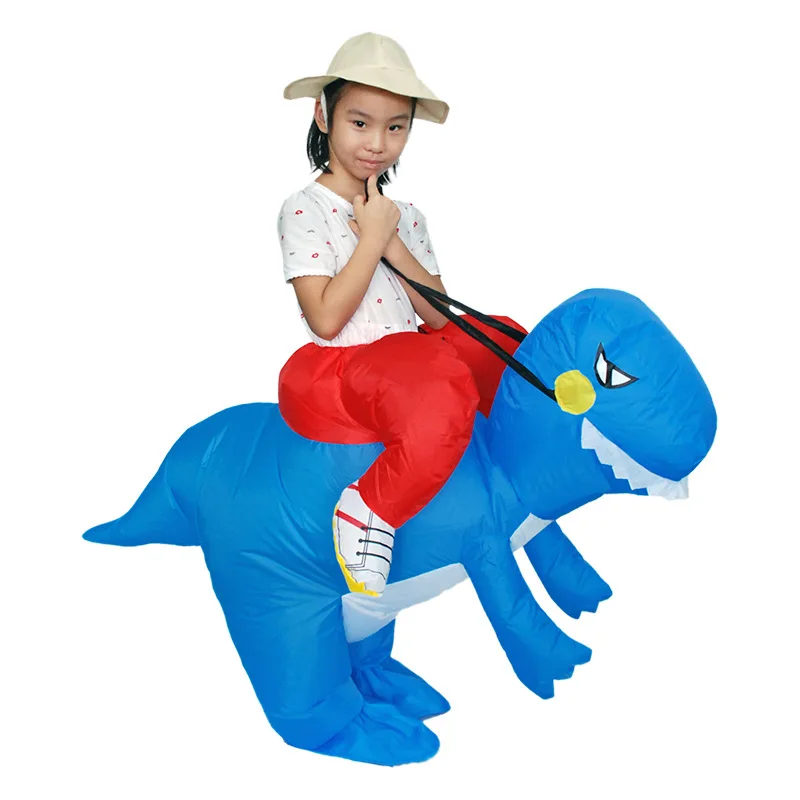 Детский надувной костюм динозавра Семейная Игра T Rex с детьми два размера