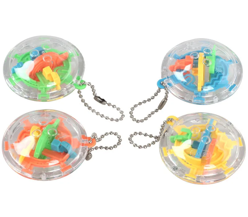 3D Мини Волшебная головоломка игрушка для мозга мини лабиринт интеллектуальная