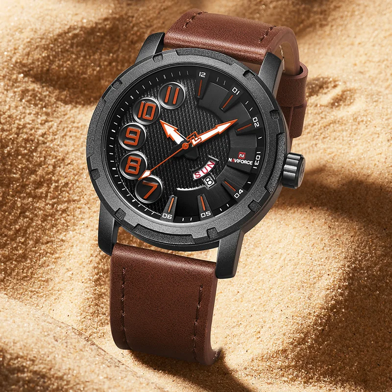 Мужские часы NAVIFORCE Топ люксовый бренд мужские модные спортивные Уникальные