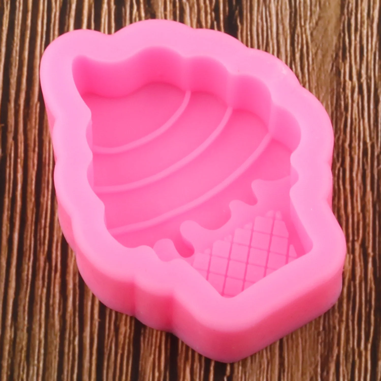 3D конус для мороженого силиконовая форма для мыла формы из полимерной глины DIY Инструменты для украшения свадебного торта кухонная форма для шоколада