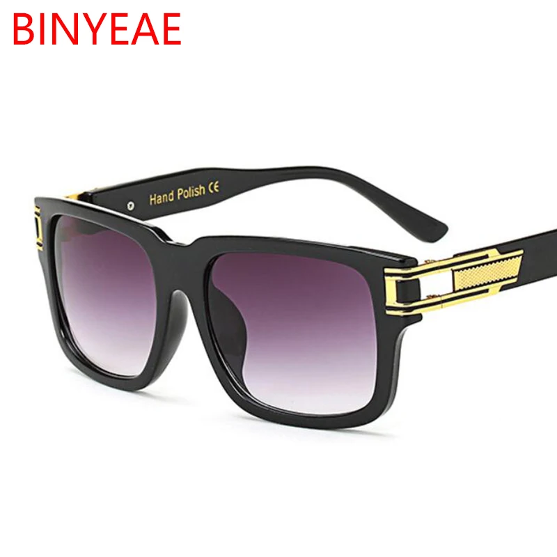 Мужские Винтажные Солнцезащитные очки с роскошной квадратной оправой мужские