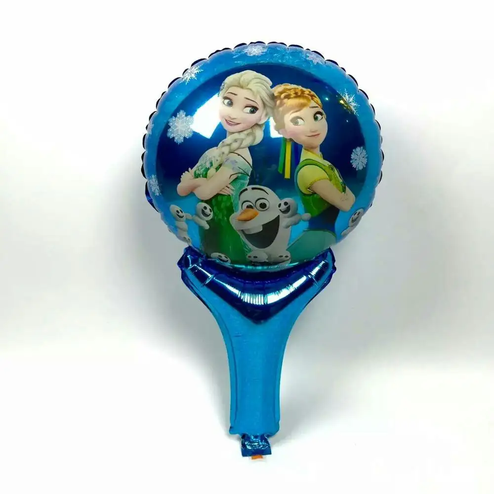 princess Lucky 50 шт./лот мультфильм Heros KT Воздушные шары "Миньоны" палочки держатели надувные фольга Воздушные шары на день рождения вечерние принадлежности украшения - Цвет: princess