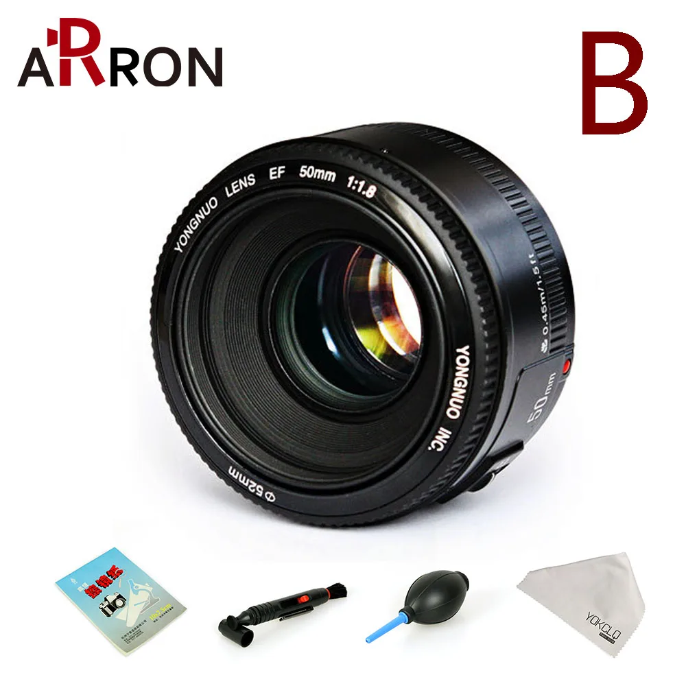 YONGNUO YN50mm f1.8 YN EF 50 мм f/1 8 AF объектив YN50 апертура Автофокус для Canon EOS 60D 70D 700D DSLR