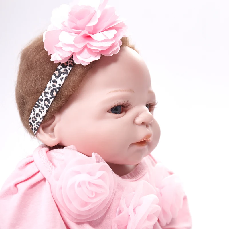 Куклы Новорожденные 55 см детские игрушки для новорожденных розовые куклы