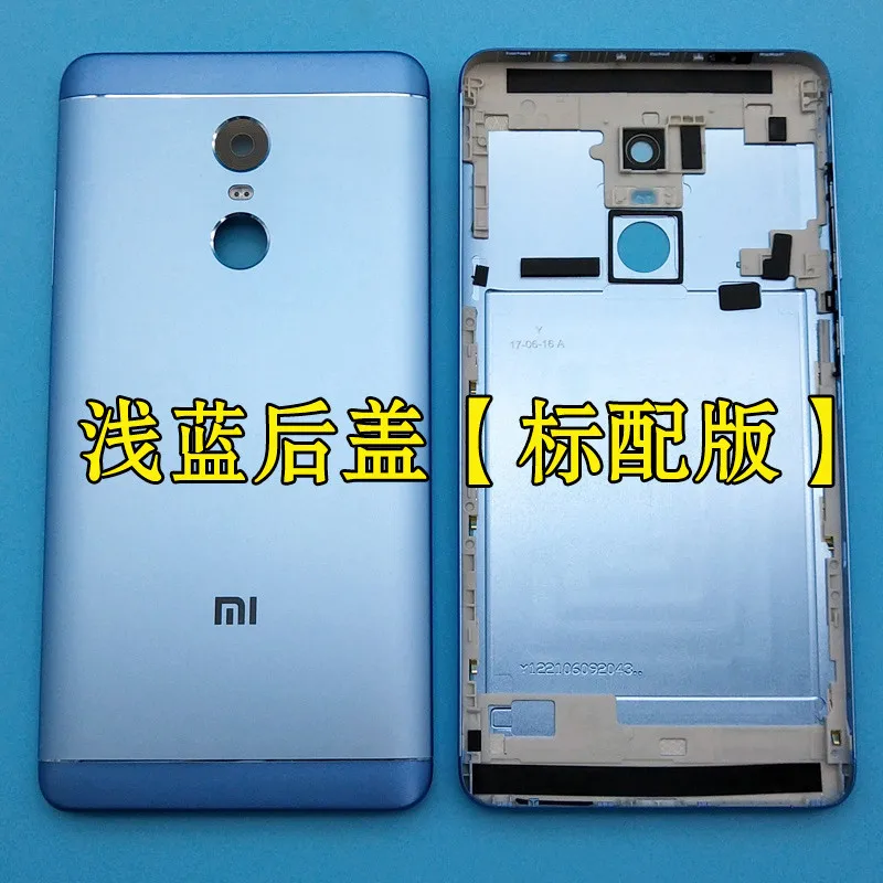 Датчик отпечатков пальцев, задний корпус для Xiaomi mi, красный, mi Note 4X Pro, задняя крышка для батареи, чехол с боковыми кнопками, стекло для камеры