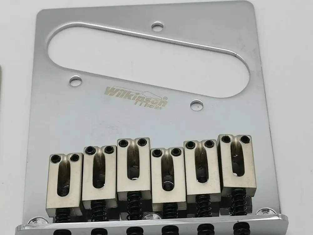 Винтажный мост Wilkinson для электрогитары хром серебристый WOT03|Детали и аксессуары