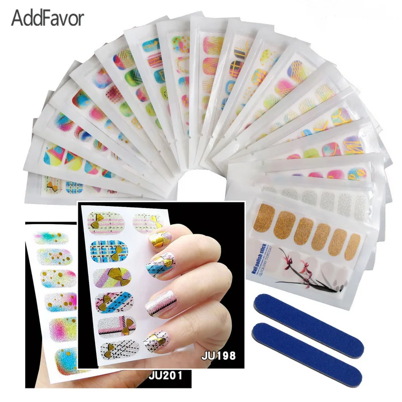 AddFavor лак для ногтей наклейка инструмент для украшения металлический штамп 3D Bling Art Наклейка для ногтей макияж файл золочение наклейки с блестками для ногтей