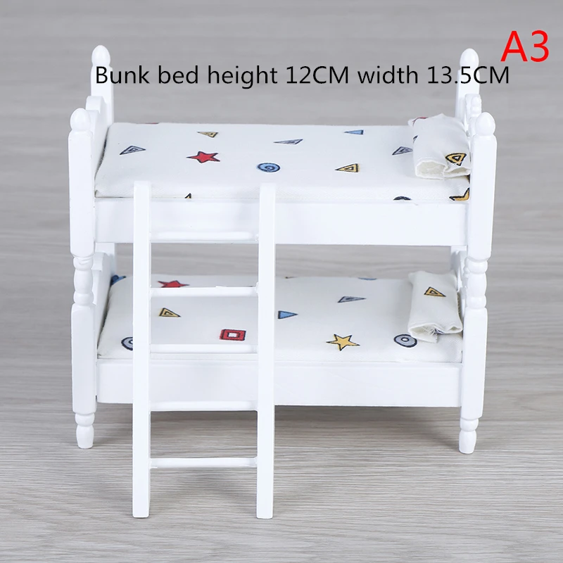 A3 1/12 Mini Dollhouse Furniture Bed Set/Revolving Chair Miniature Living Room Kids Pretend Play Toy Miniature furniture Miniature - Цвет: A3