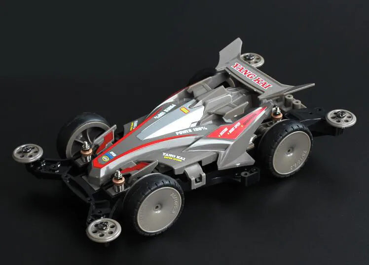Speed lightning gray Yang Kai мини 4WD модель автомобиля с MA шасси двойной вал двигателя темная лошадь/Аватар/тире метеоры/скорость молния YANGKAI - Цвет: Speed lightning gray