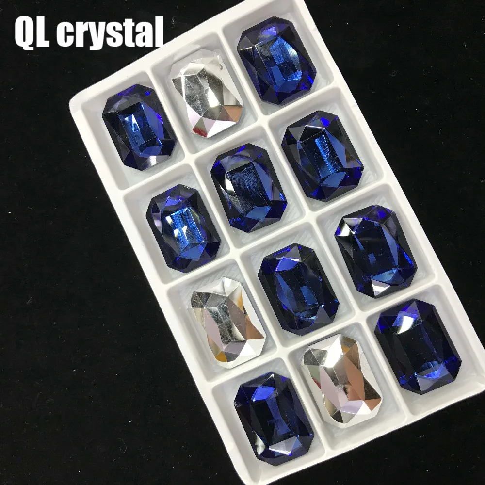 QL кристалл все размеры восьмиугольник Pointback горный хрусталь Высокое качество для