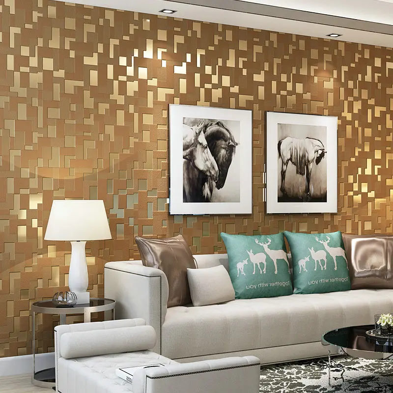 Настенные обои высокого качества с толстой мозаикой для стен 3 D гостиной ТВ фон