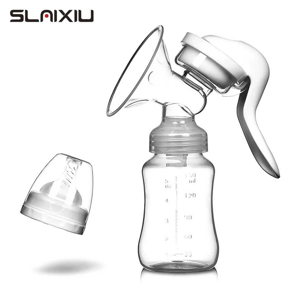 Manual breast pump Молокоотсос детские соски ручной всасывающий молокоотсос молокоотсосы бутылочка для молока послеродовые принадлежности аксессуары - Цвет: Manual breast pump