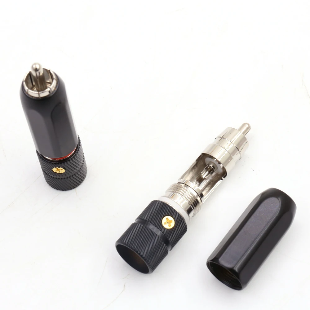 4 шт. ACROLINK разъем RCA с родиевым покрытием изолированный тефлоновый кабель 9 мм