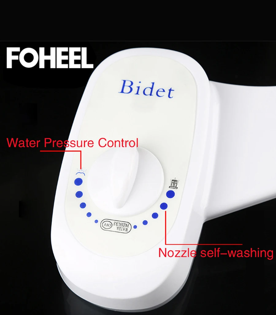 FOHEEL холодная вода неэлектрическое сиденье для унитаза Биде Ванная комната сиденье для унитаза биде опрыскиватель анальный двойной гинекологическое моющее биде