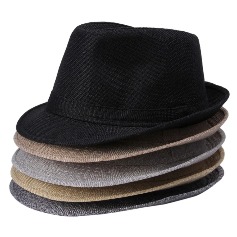 Шляпа fedora из хлопка и шерсти для мужчин женщин кепка Капелли джаза флоппи с