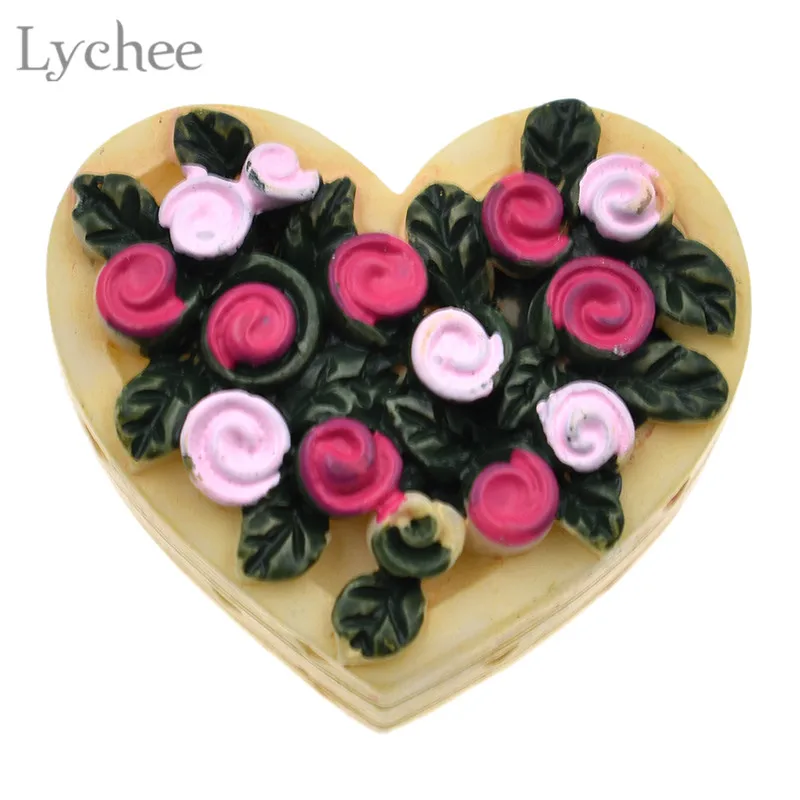 Lychee жизнь 6 шт. Цветочная корзина фигурки сказочные миниатюры украшение для сада