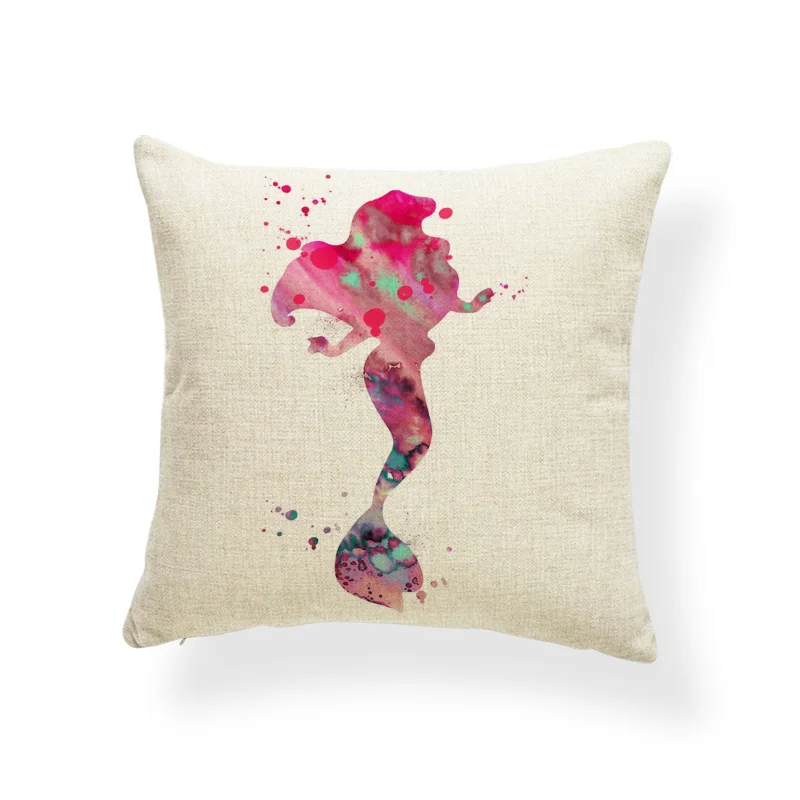 Подушка с изображением морских водорослей кораллов и звезд | Дом сад