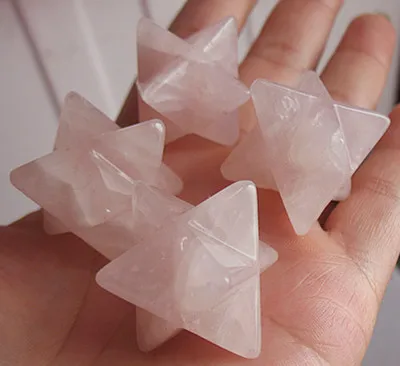 

1PCS Natural powder crystal merkaba body decoration.