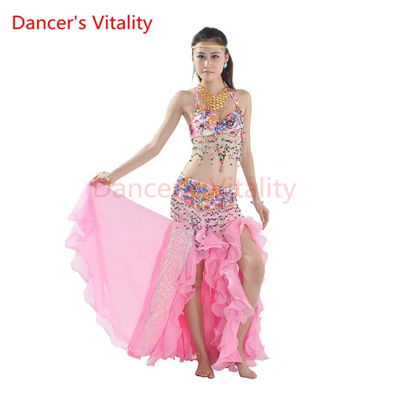 2 шт./компл. для выступлений женщин костюмы восточных танцев бюстгальтер и пояс