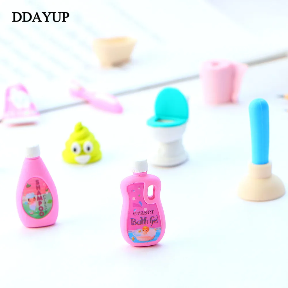 Милый ластик для ванной комнаты школьный офисный резиновый специальная картина