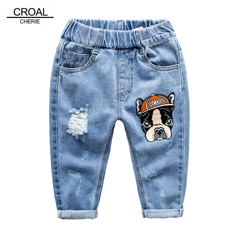Детские рваные джинсы CROAL ручной работы размеры 90 120 см|jeans kids|ripped jeans kidskids denim pants |