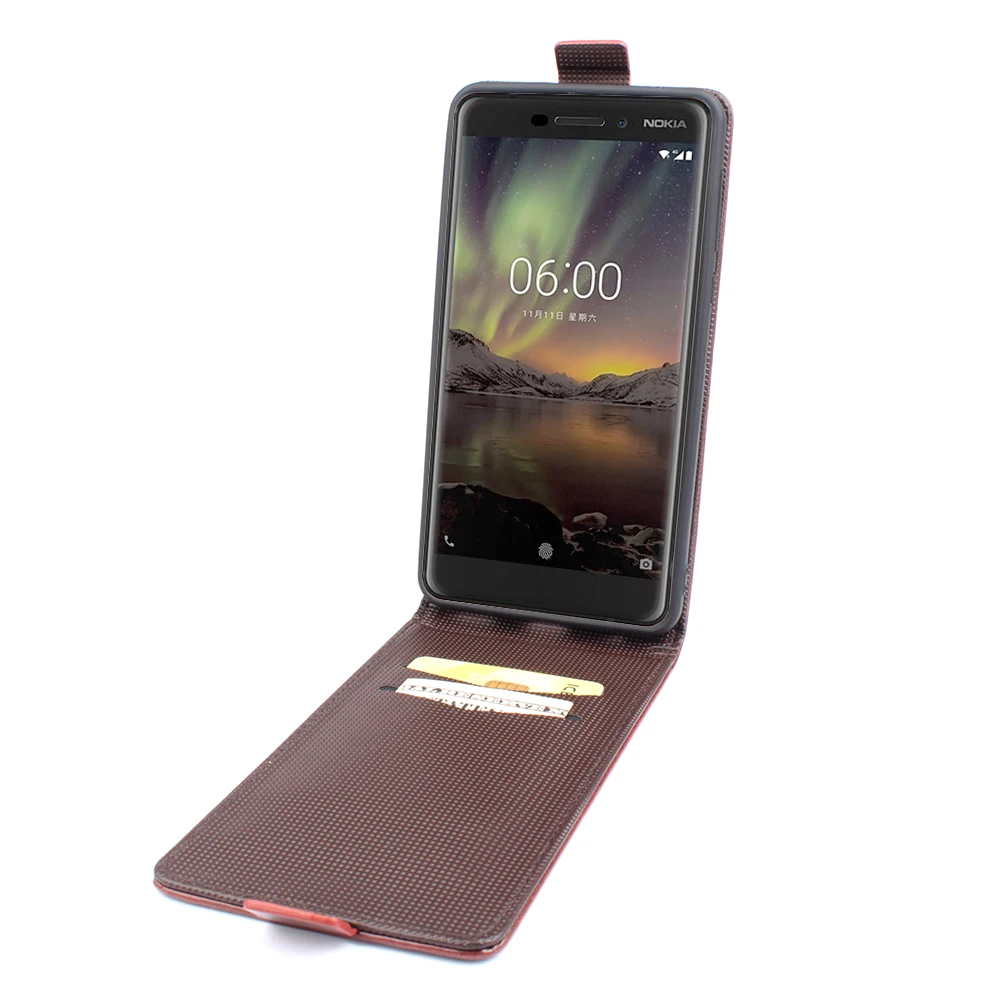 Nokia 6 флип чехол для мобильного телефона 3 5 7 8 9 кошелек Кожаные чехлы 2018 Lumia 640 XL