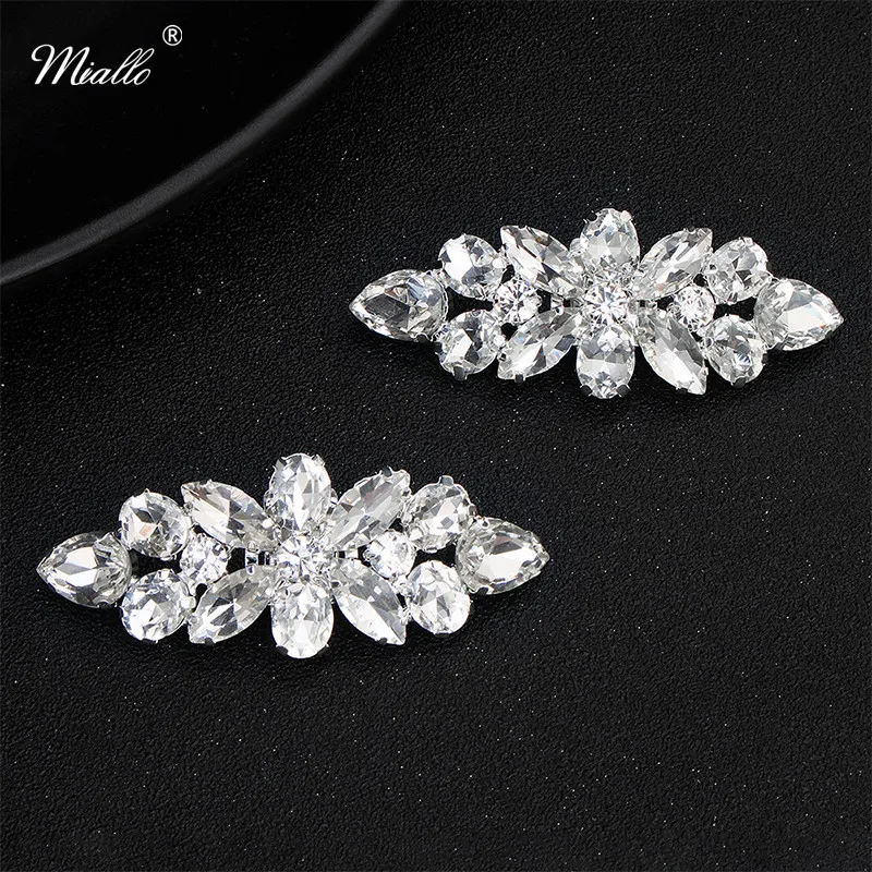 Miallo Fashion Rhinestone Wedding Women Shoes Clips Bridal Shoe Buckle for High Heels Jewelry Accessories | Украшения и