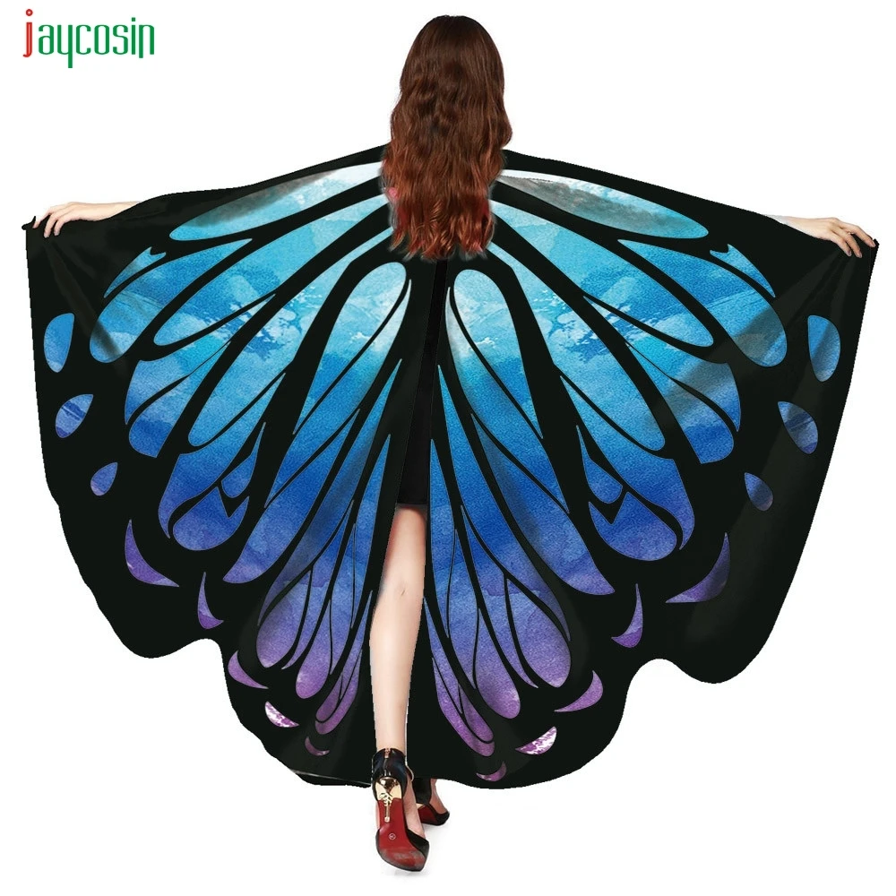 Jaycosin Женская Бабочка крыло шаль шарфы женские Nymph Pixie пончо костюм аксессуар