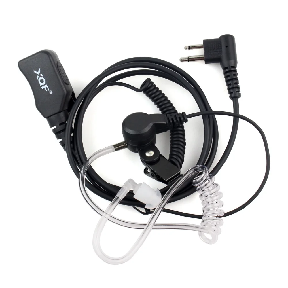 XQF акустический трубчатый наушник PTT MIC с регулируемым объемом для Kenwood BAOFENG UV5R H777