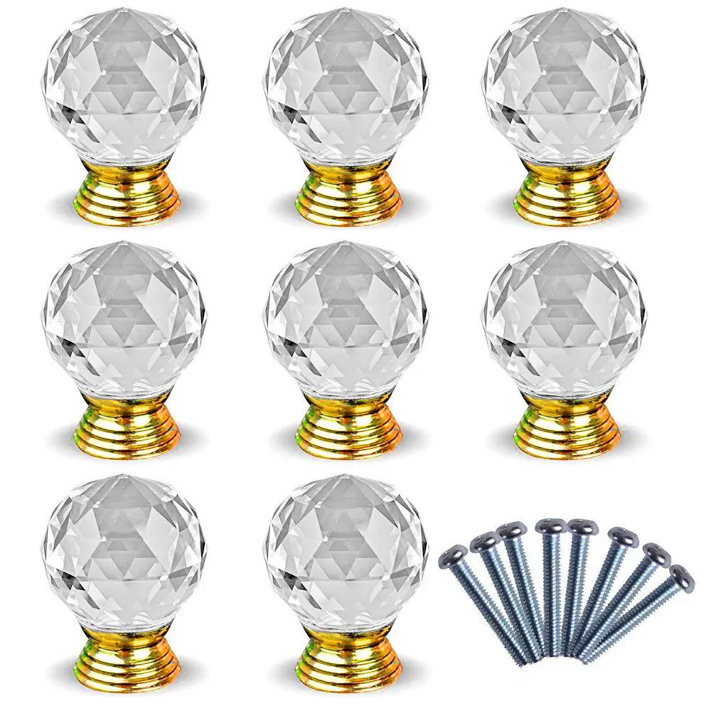 8 шт. Poignee Bouton crystal des portes du meuble dore инструменты|poignee porte|toolstool tool |