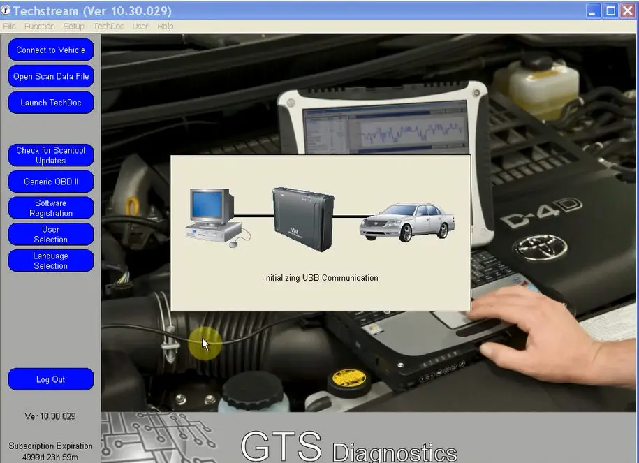 V14.10.028 Techstream VCI интерфейс для Toyota Mini VCI J2534 OBD2 сканер для Toyota TIS Mini-vci FT232RL диагностический кабель