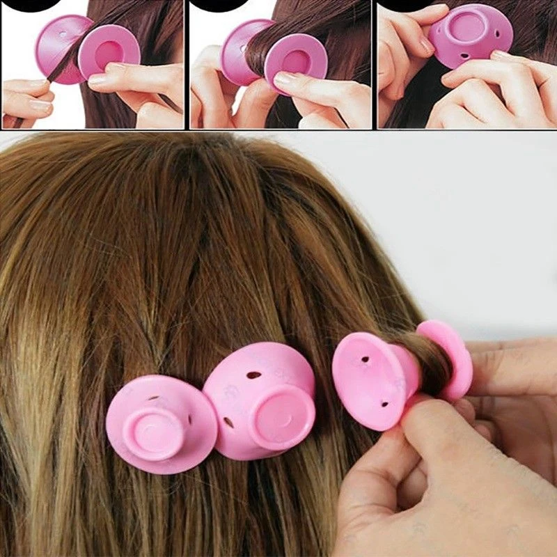 10 шт. многоразовые силиконовые щипцы для завивки волос|Бигуди| |