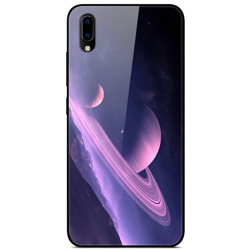 F для VIVO Y91C чехол VIVOY91C стеклянный жесткий чехол для телефона для VIVO Y91i чехол VIVO Y91 C мягкий бампер чехол закаленное для Vivo Y93 Y 93