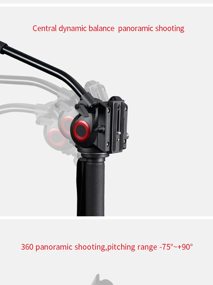 Miliboo MTT705AS алюминиевый Портативный монопод с жидкой головкой для камеры для видеокамеры/DSLR Профессиональный штатив для видео 7" Максимальная высота