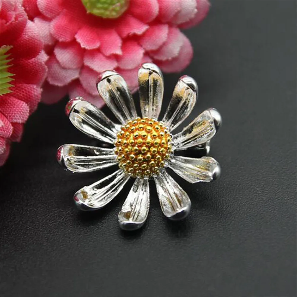Ellenmar изысканная брошь в виде цветка Винтажная подсолнуха хризантема сплав