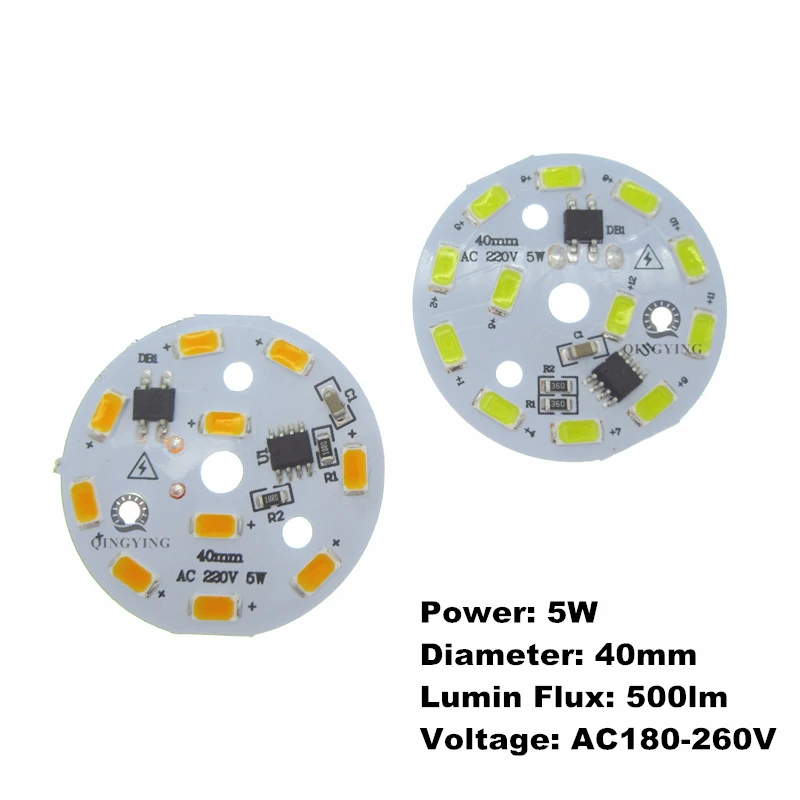 50 шт. 220 В SMD5730 светодиодный 3 Вт 5 Вт 7 Вт 10 Вт 12 Вт 15 Вт 18 Вт 24 Вт белый/теплый белый светодиодный светильник PCB интегрированный Смарт IC драйвер лампы пластины